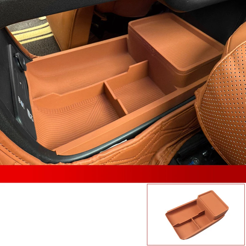 

Для Trumpchi GAC S7 2025 2026, автомобильный силиконовый ящик для хранения под центральным управлением, внутренний органайзер, модификация, аксессуары