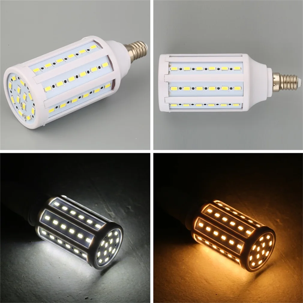 

Ultra Bright 60 SMD 5730 E14 AC220V LED Corn Light Bulbs Lamp Cool/Warm White