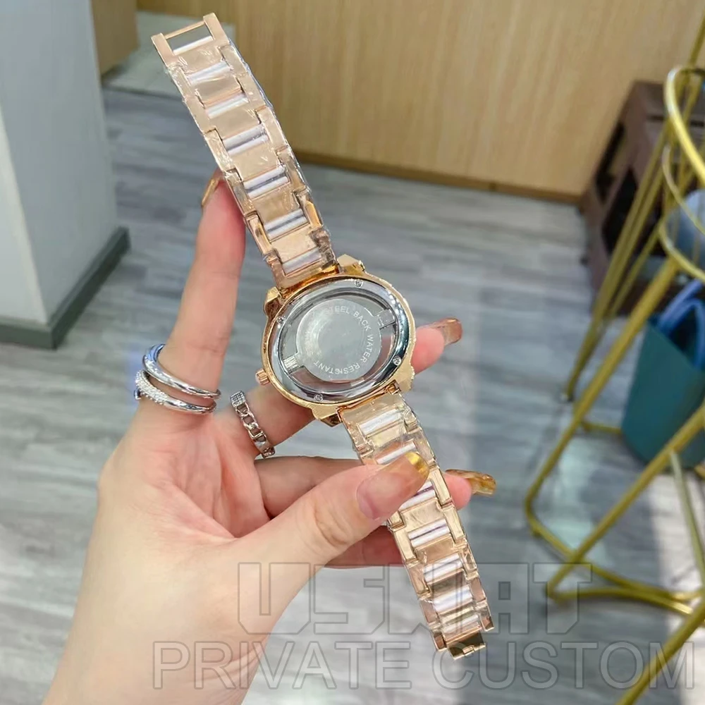 Women Hollow Quartz Watch Transparent Glass Mirror Simple Dial Waterproof Steel Leather Belt Watches Gift Student Wristwatch enlarge