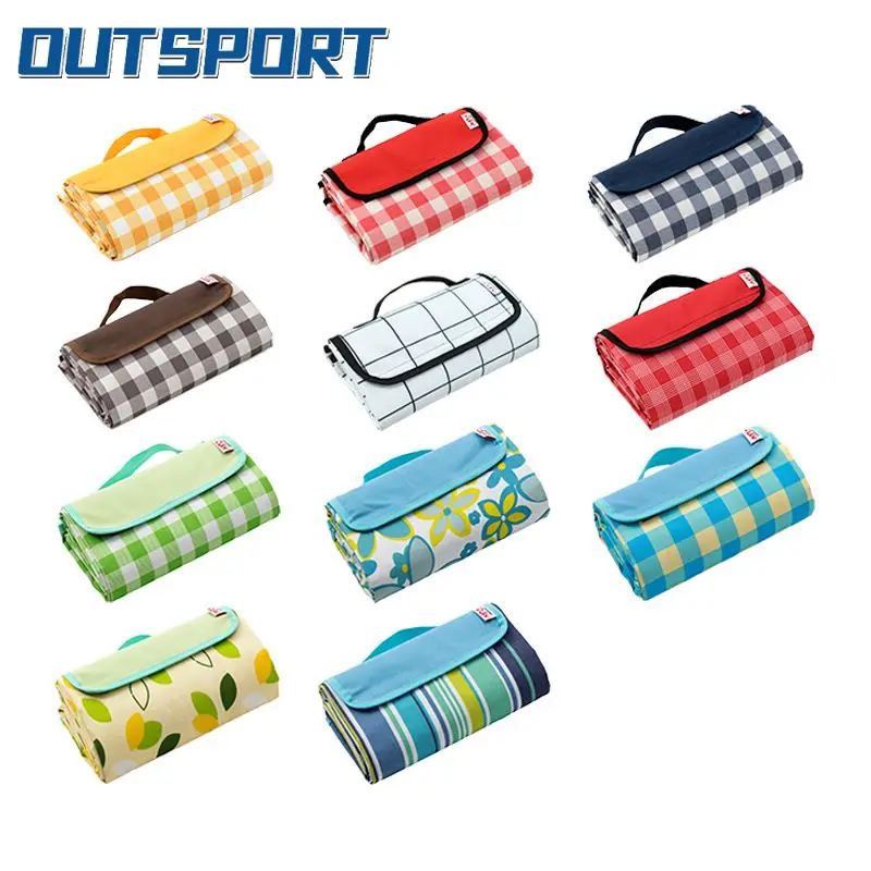 

145×200cm Foldable Portable Picnic Mat Waterproof Oxford Cloth Picnic Blanket Moisture-proof Thicken Camping Sleeping Pad