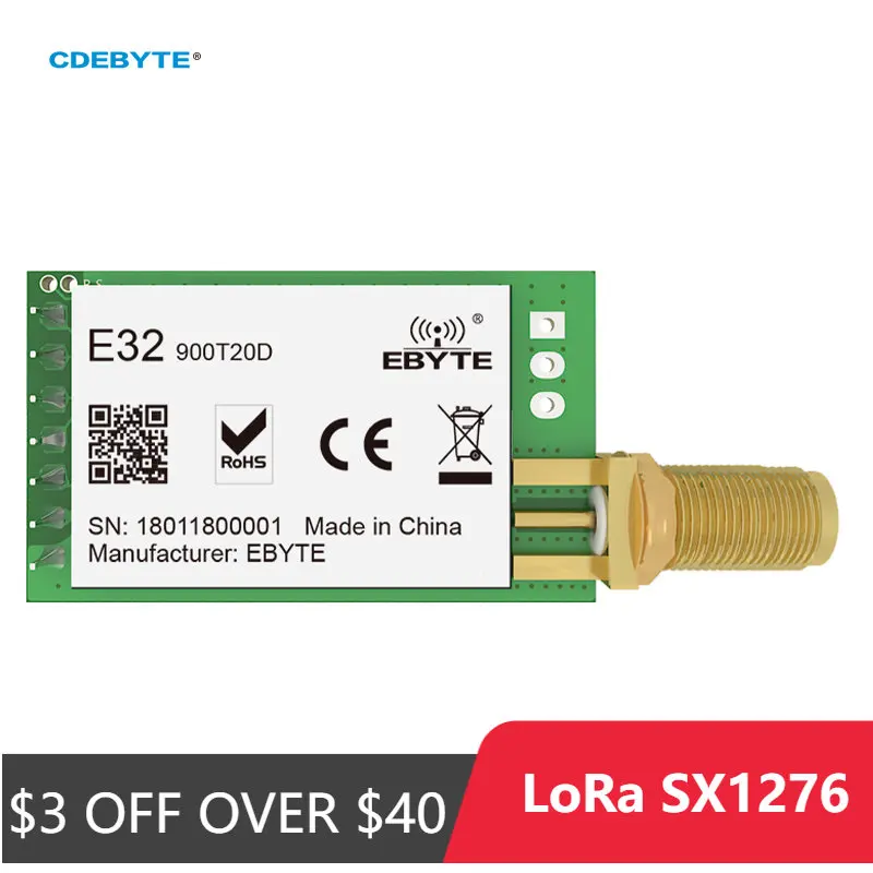 Ebyte E32-900T20D V8 LoRa SX1276 868 МГц 915 МГц IoT 20 дБм 100 мВт беспроводной модуль трансивера UART передатчик и приемник