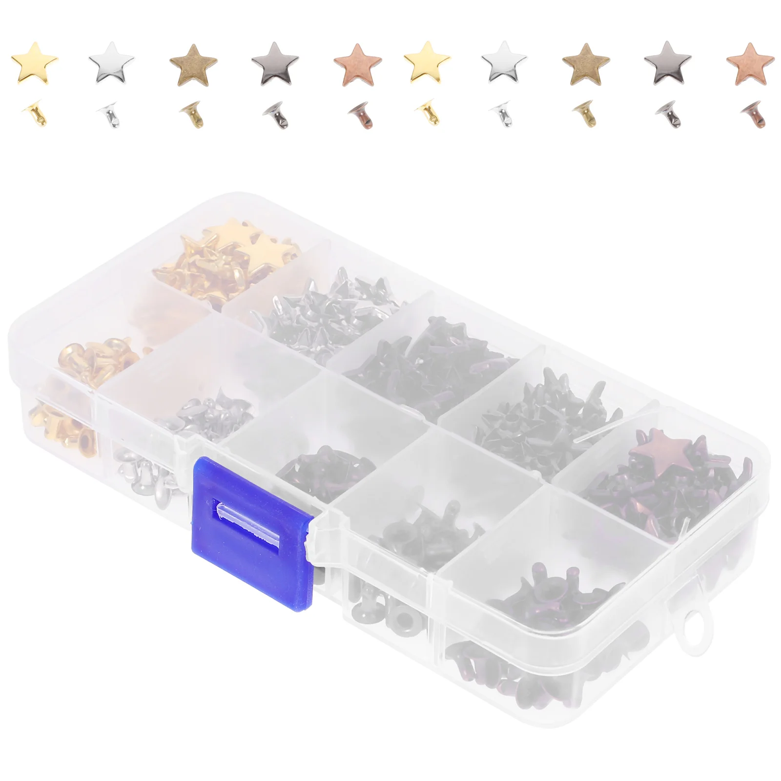 

Five-Pointed Star Rivet Crafting DIY Studs Punk Rivets Costumes Buttons Kit Spikes Clothing Bag Accessories