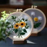 embroidery flower painting cross stitch kit interesting handicrafts diy material kits beginner embroidery kit stitch kit