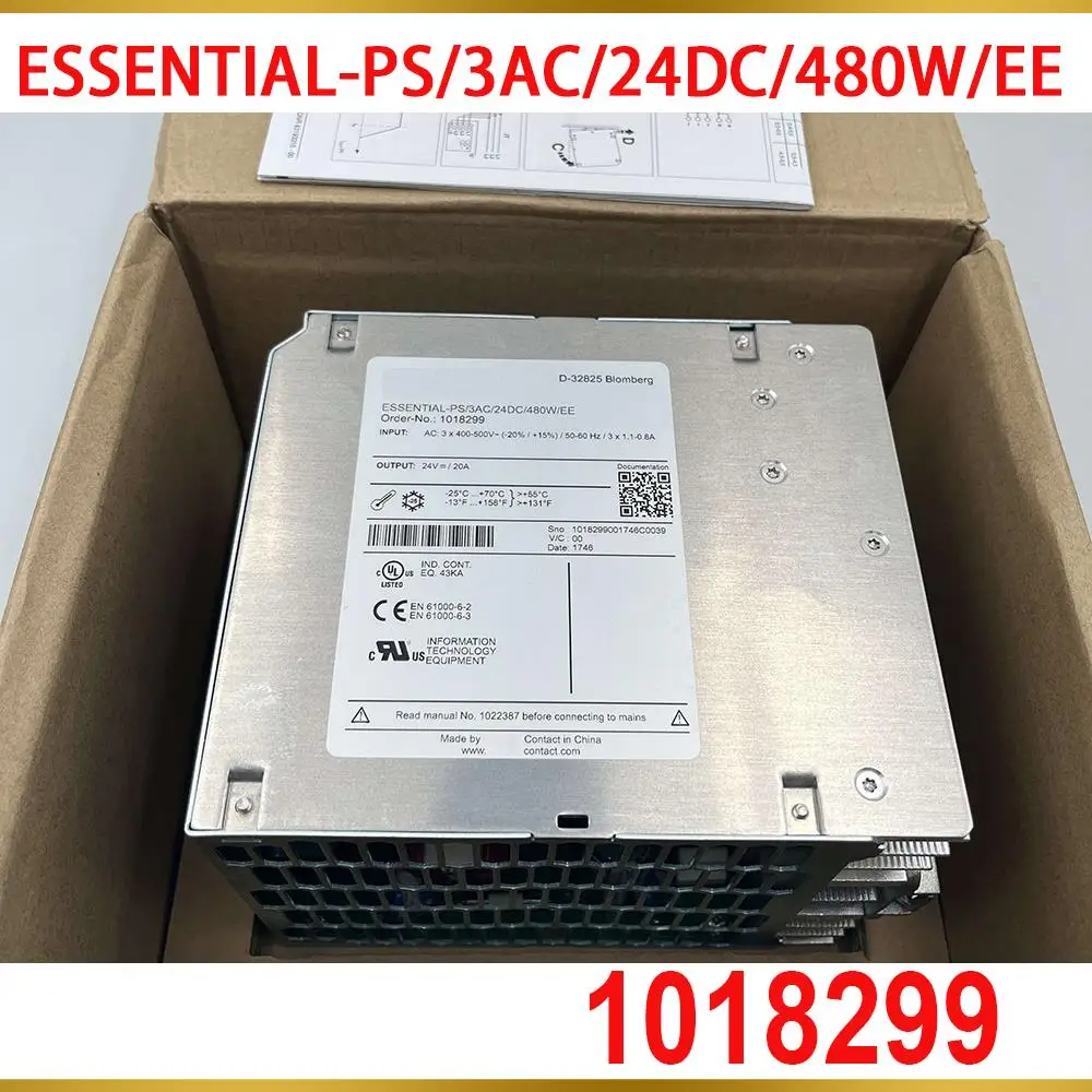 Для источника питания Phoenix ESSENTIAL-PS/3AC/24DC/480W/EE 1018299