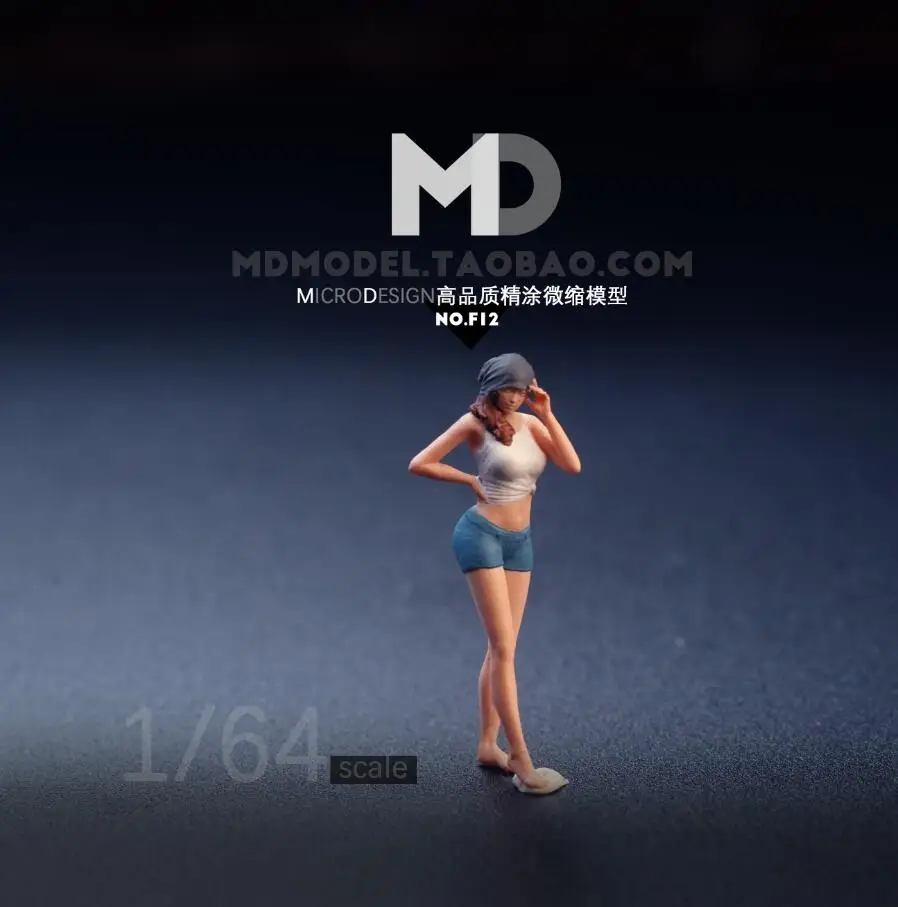 

Модель марионетки 1:64, модная модель автомобиля для девочки, украшение для сцены, реквизит для микро-ландшафта, фигурка из смолы