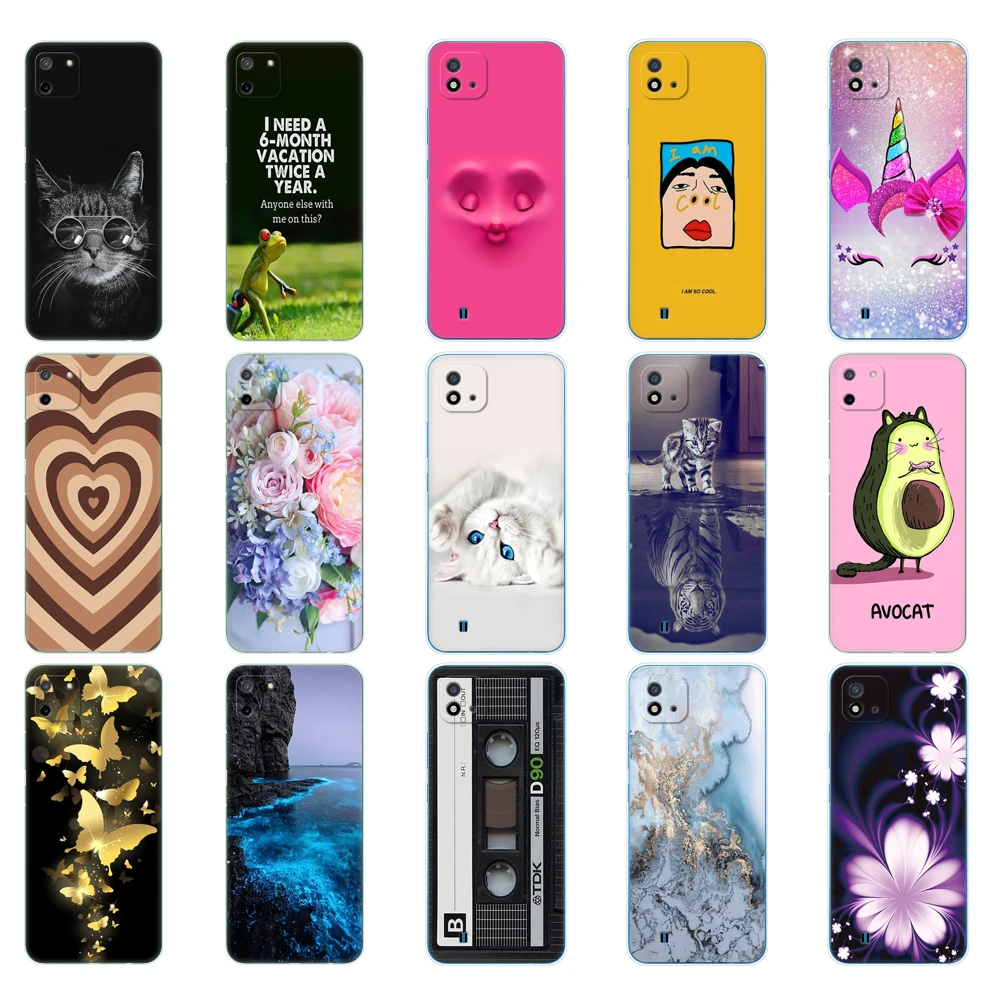 for realme c11 2021 2020 case tpu silicon back cover phone case for oppo realmec11 c 11 soft case rmx3231 rmx2185 bumper 6 5inch free global shipping
