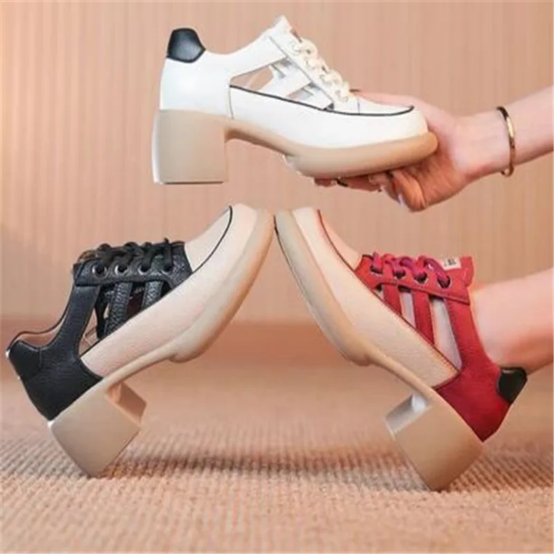 

Женские сандалии на платформе и каблуке, повседневные Элегантные пляжные туфли на танкетке, лето 2023