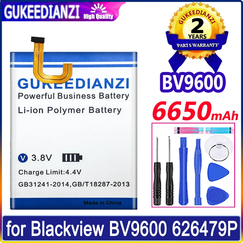 BV 9600 6650 мАч аккумулятор для Blackview BV9600 626479P батареи + Бесплатные инструменты