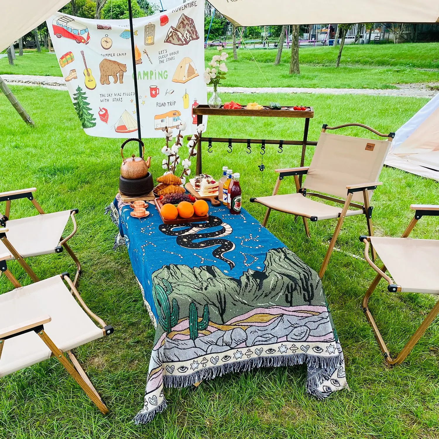 Повседневное одеяло в стиле бохо |