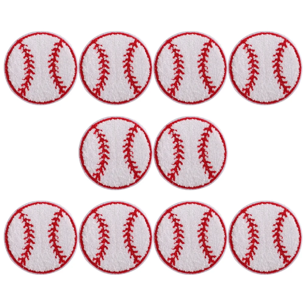 

Baseball Embroidered Badgeshat Applique Chenille Party Appliques Jeans Cloth Pacthes Iron Softball Repair Sew Patch Favors