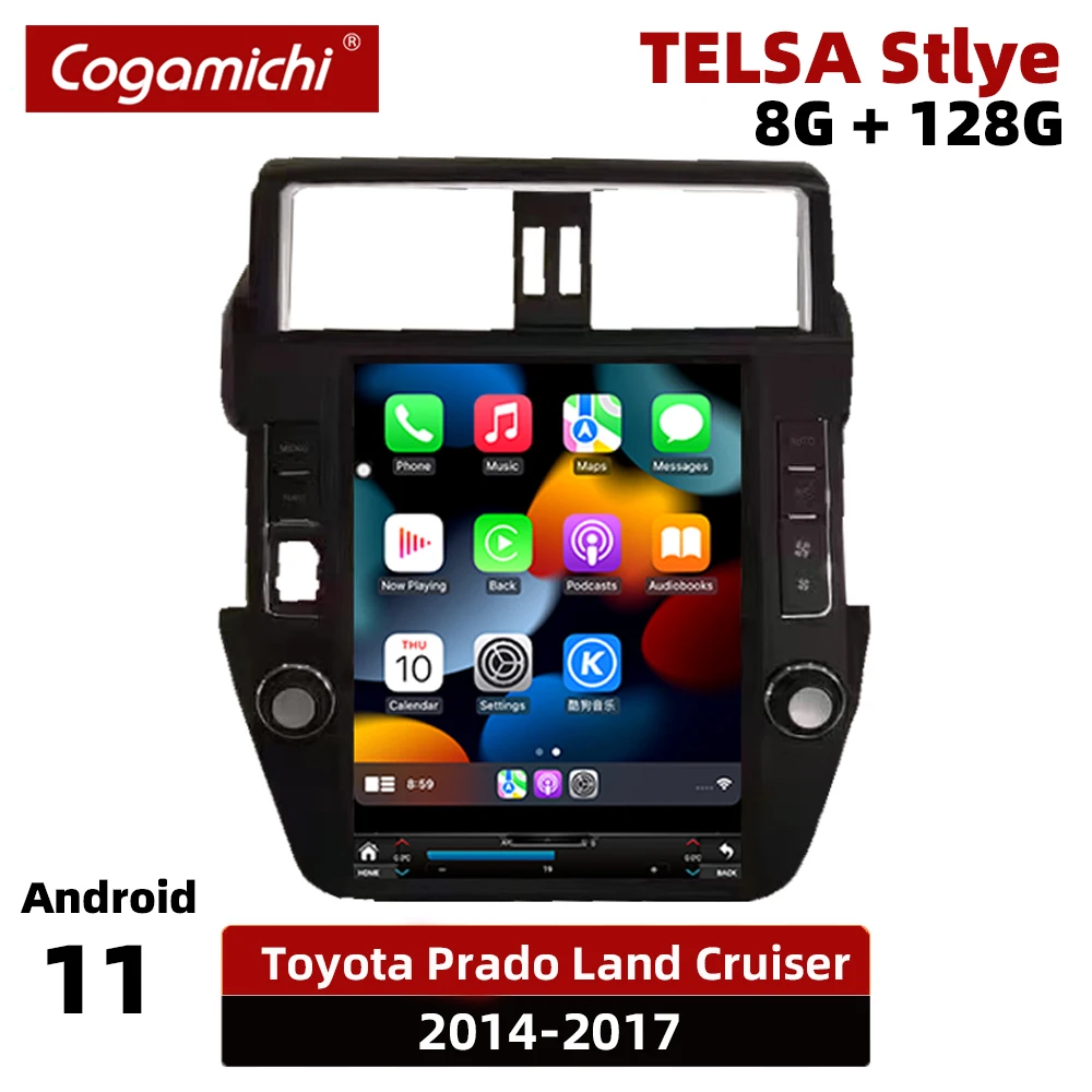 

Car Multimedia Player Auto Radio Bluetooth For Toyota Prado Land Cruiser 2014 2015 2016 2017 Carplay Audio System Video Player