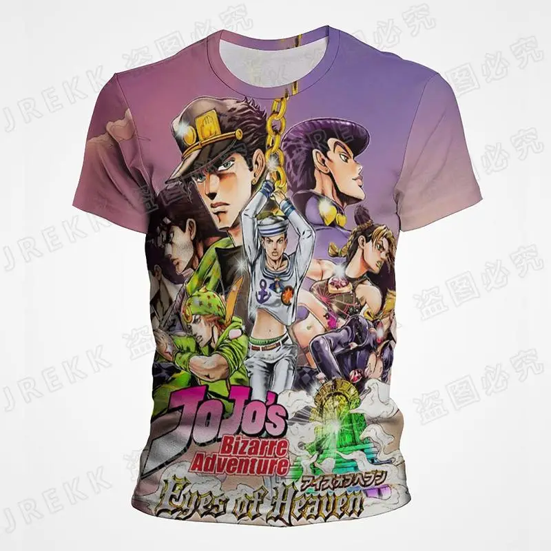 Футболка Мужская/женская оверсайз с коротким рукавом топ аниме Невероятные