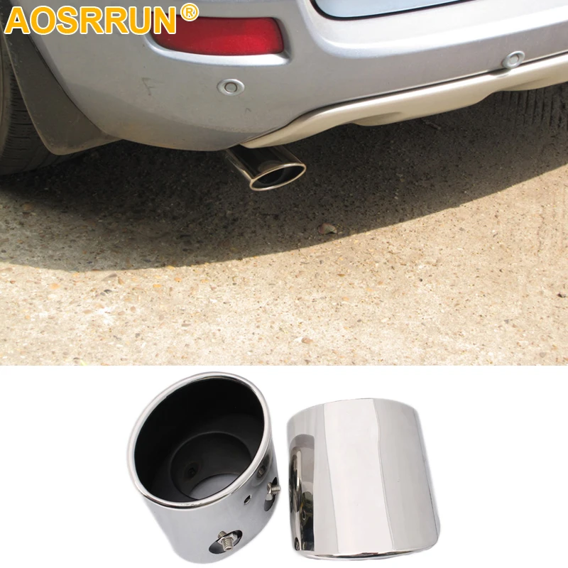 

Для Renault Koleos 2009 2010 2011 2012 автомобильный Стайлинг глушитель выхлопной трубы наконечник из нержавеющей стали модифицированный задний хвост