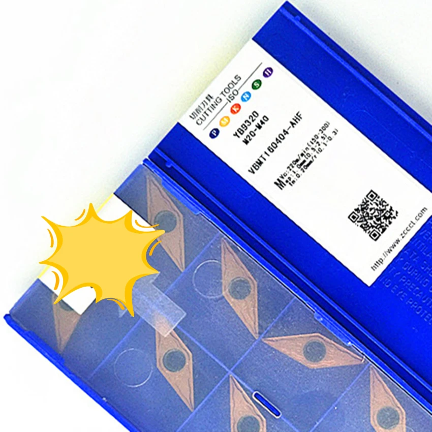 

ZC-CT YB6315/VBMT160404-AHF YB6315/VBMT160408-AHF YB9320/VBMT160404-AHF YB9320 карбидные вставки CNC 10 шт./кор.