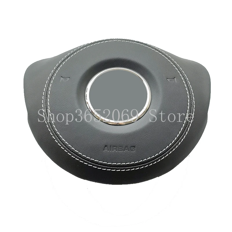 

For Mercedes Benz W205 Sport & Normal Genuine Leather Alcantara Car Steering Wheel Horn Cap Cover Center Speaker Panel OEM Part