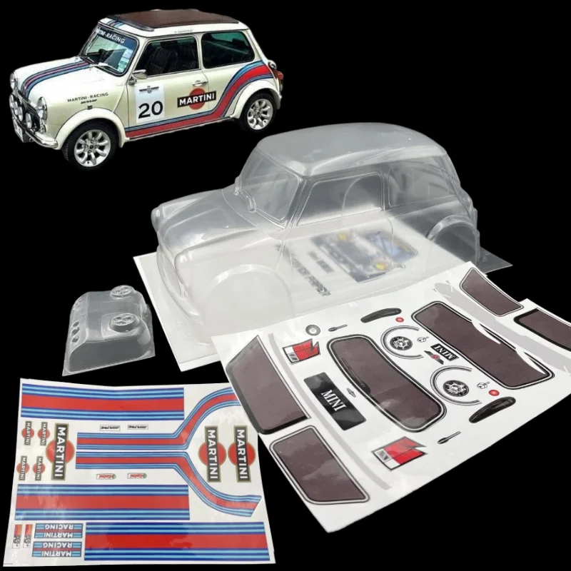 1/10 MINI Classic M автомобильный корпус ПВХ кузов автомобиля 210 мм Колесная база 165