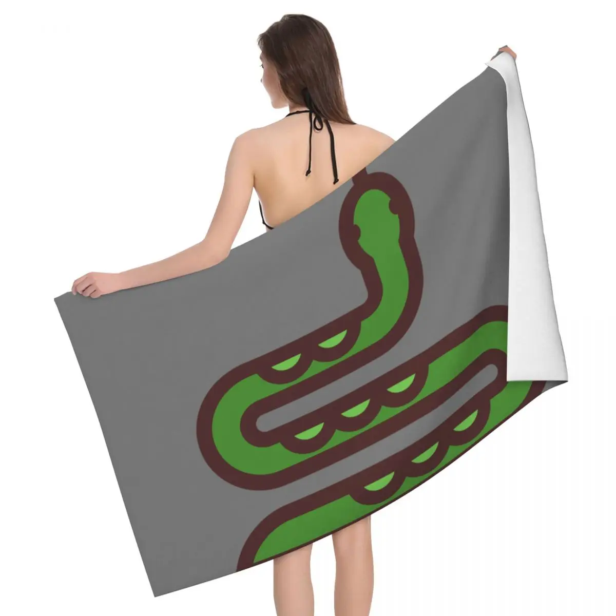 

Snake Beach Towels Pool Towels Large Sand Free Microfiber Beach Towels, Quick Dry Lightweight Bath Swim Towels