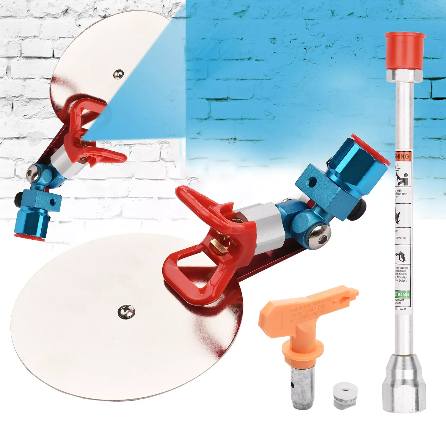 

NEW2023 7/8-Inch Spray Guide Accessory Tool for Wagner for Wagner Airless Paint Sprayer with Anti-Splash Baffle 517 Tip Extensio