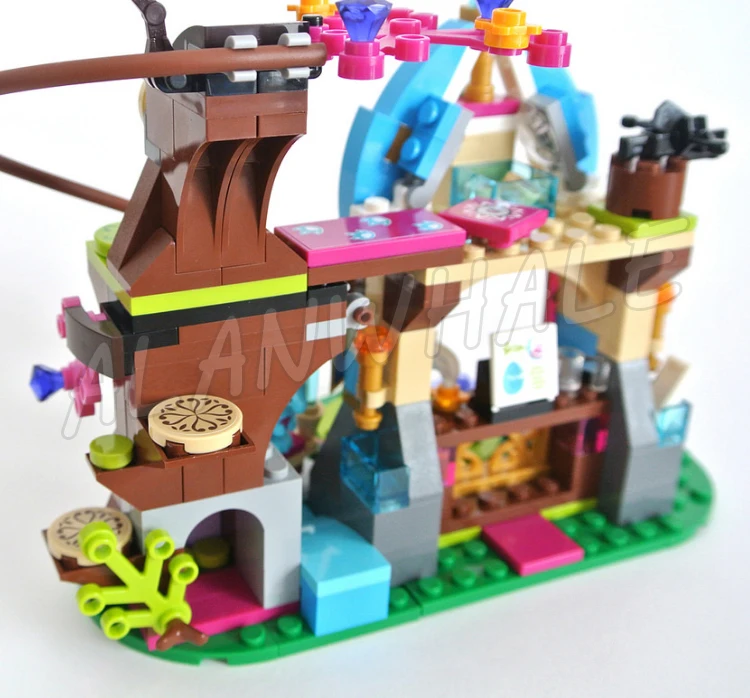 233 шт. Elves Elvendale School of Dragons Baby Wind House 10501 комплект строительных кирпичных блоков