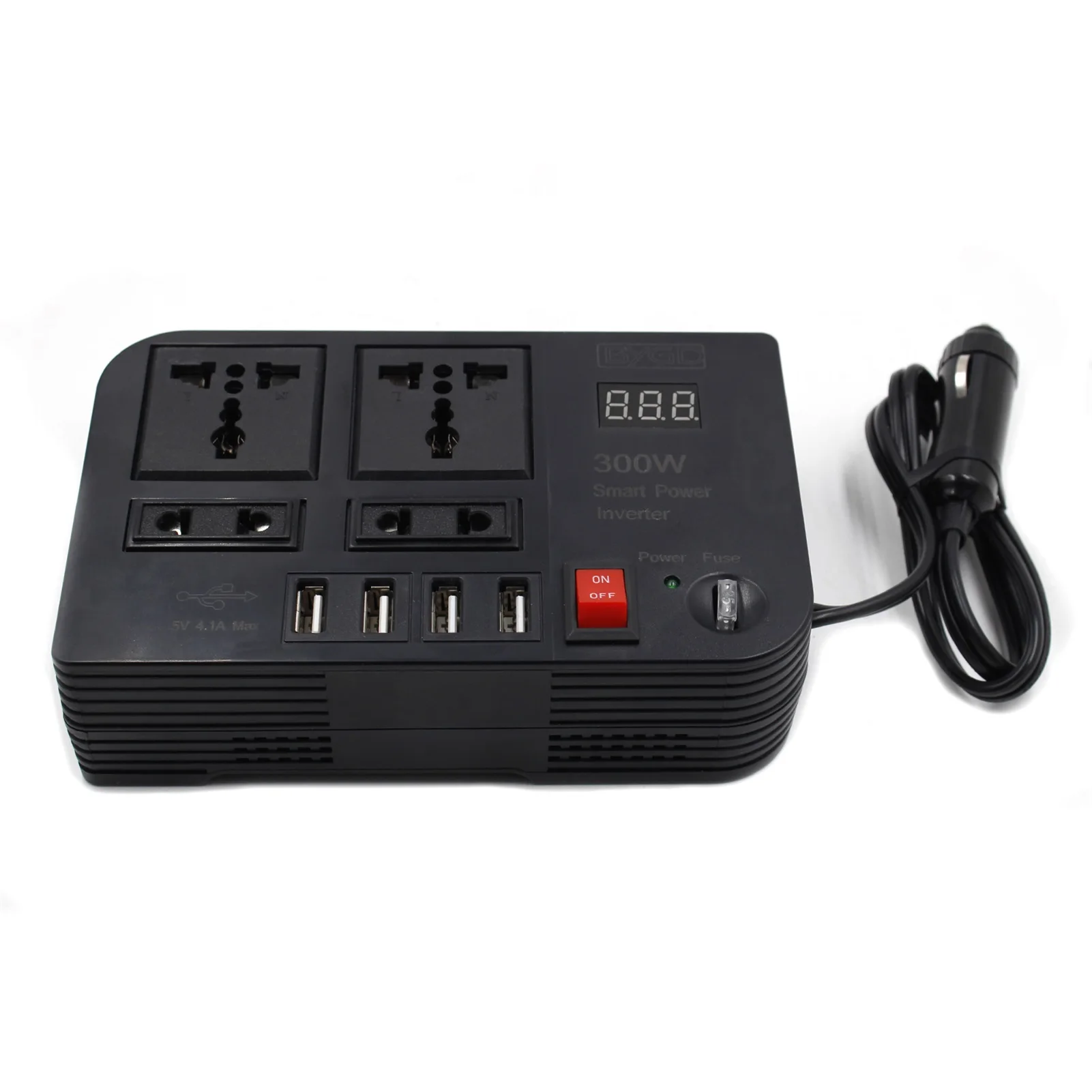 

LED Car Power Inverter 300W Power Inverter With 4USB Modified Sine Wave Car Converter 300W For Truck RV Home Use