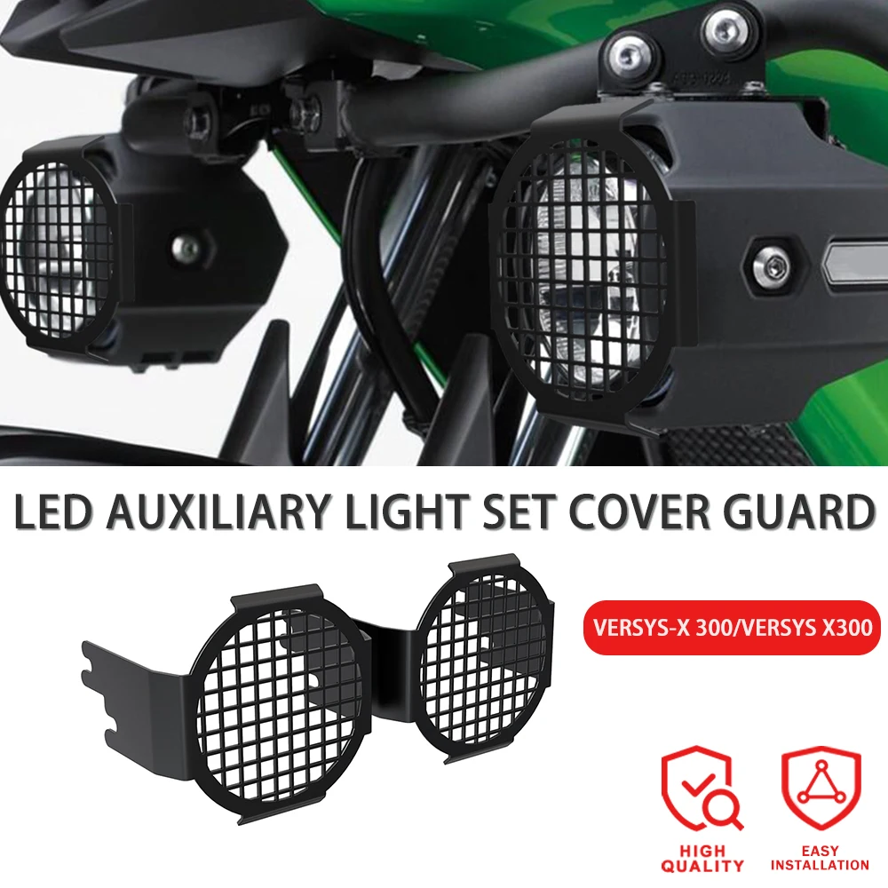 

2017-2023 FOR KAWASAKI VERSYS X300 Motorcycle Accessories Stainless Steel Spotlight Auxiliary Light Led Guard Protective Cover