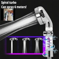 high quality turbo spa shower head with switch onoff button turbocharged 3 modes high pressure nozzle water saving shower head