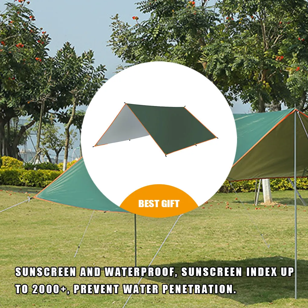 

Sunshade Canopy Awning Portable Outdoor Camping Travel Beach Tent Tarp Protector Shelter with Storage Bag Green 3x4m