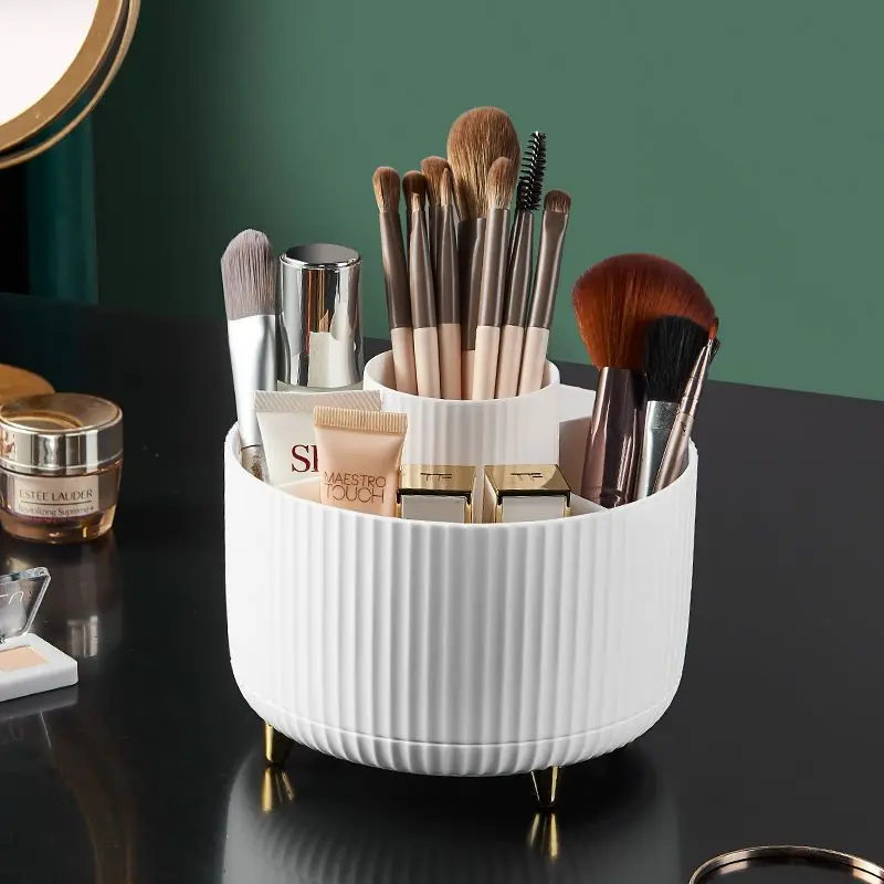 

Box Holder Box Brush Box Makeup Rotating Sundries Portable Storage Storage Eyeliner 360° Lipstick Desktop Storage Cosmetic