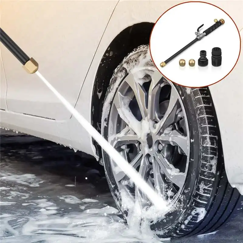 

Metal High Pressure Cleaner Water Gun Sprayer Garden Accessories Wash Hose Wand Nozzle Watering Spray Sprinkler Cleaning Tool