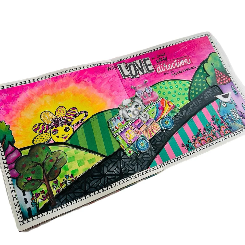 Набор Прозрачных Силиконовых Штампов С Лепестками Цветов Мышь Друзья Автобус