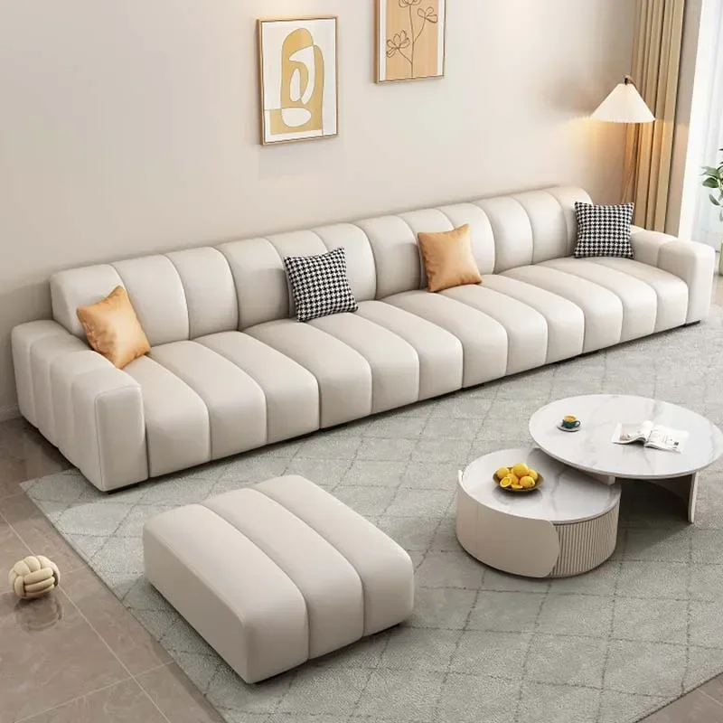 Ленивый диван для гостиной минималистичный роскошный угловой интерьер квартиры