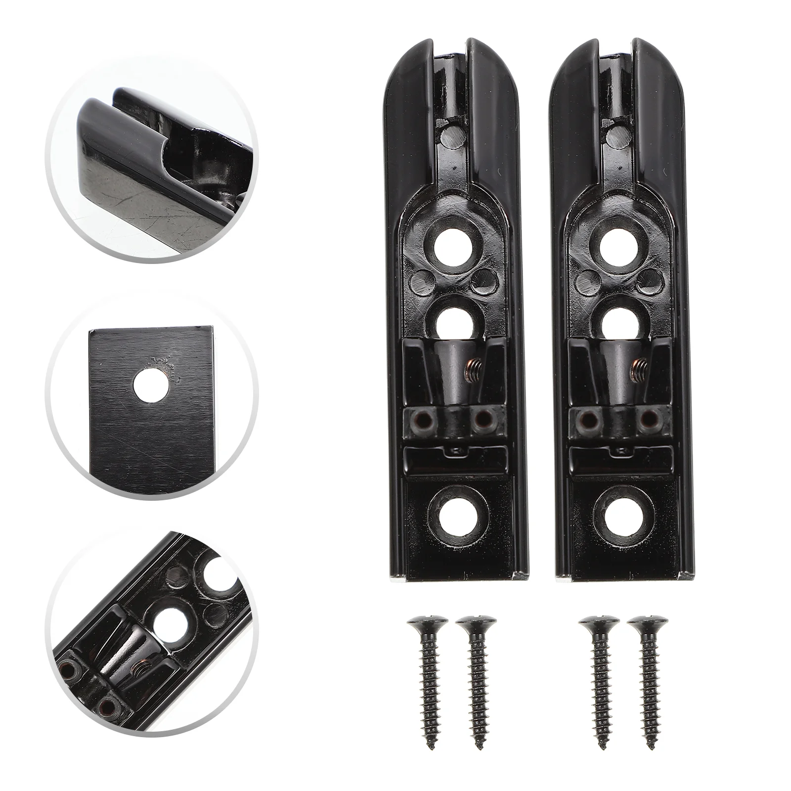 

4Sets Professional Guitar Bridge Saddles Metal Bass Guitar Bridge Accessories