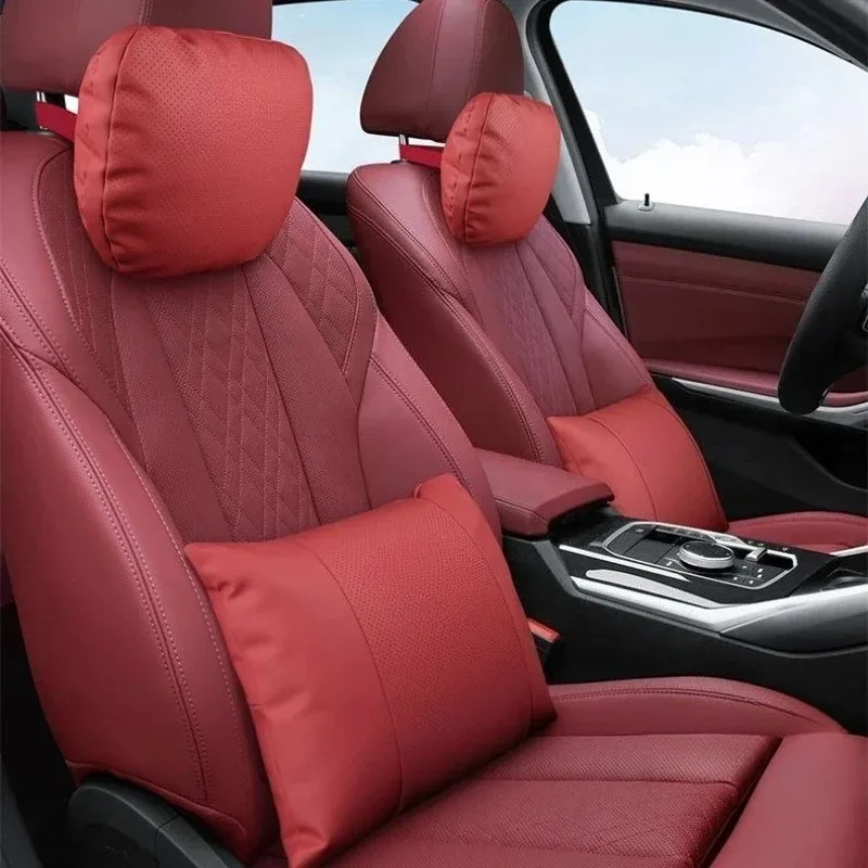 Фото Автомобильная подушка для шеи для Hongqi HS7 HS5 H7 H9 E-HS3 H5 HS3 L9 HQ9 HS3 E115 EH7 Подголовник Поясничная поддержка сиденья S Class Мягкая подушка для шеи №3