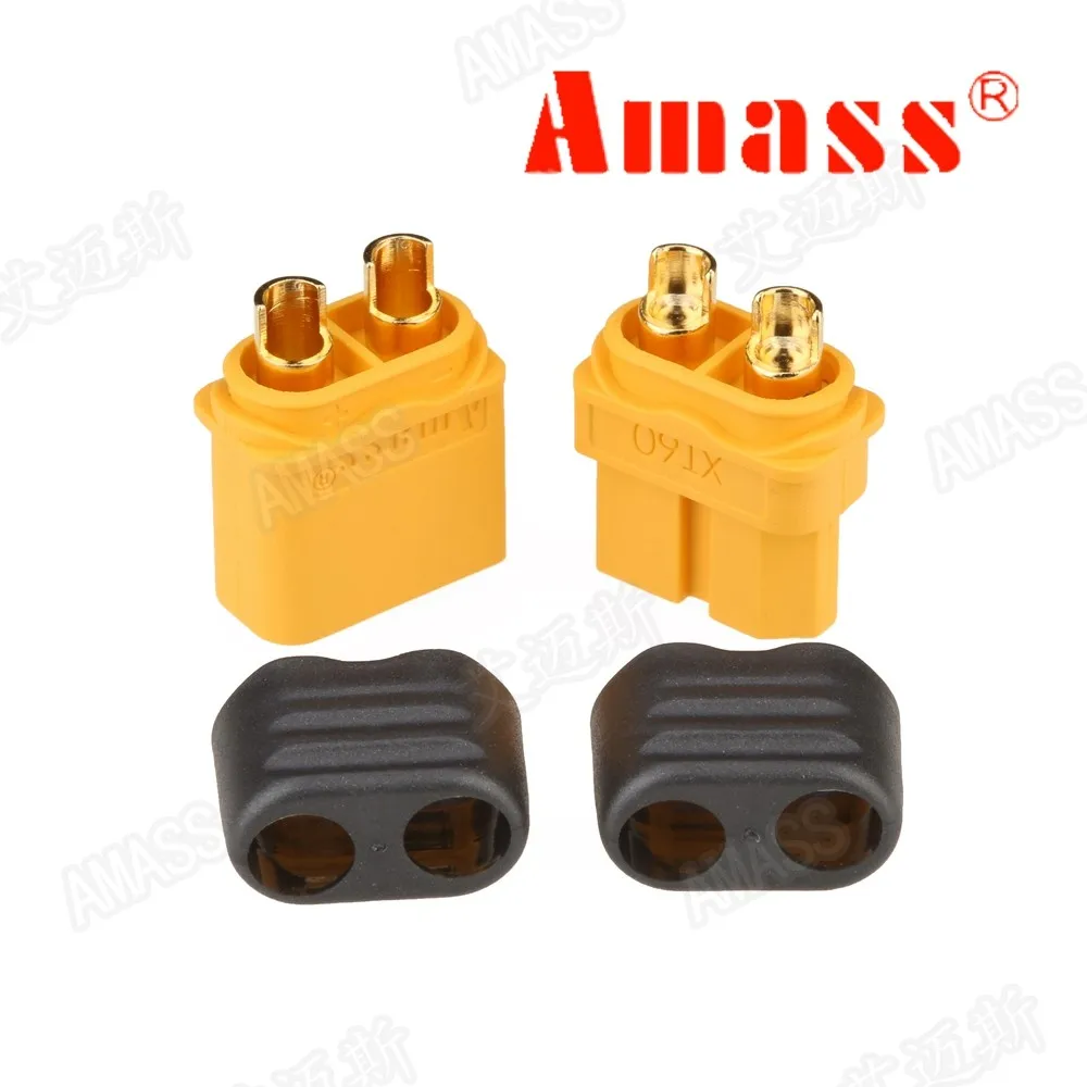 

Amass XT60H stecker XT60-T stecker mit Mantel Gehäuse Weiblichen/männlichen XT60 stecker für RC Lipo Batterie rc autos fpve dro