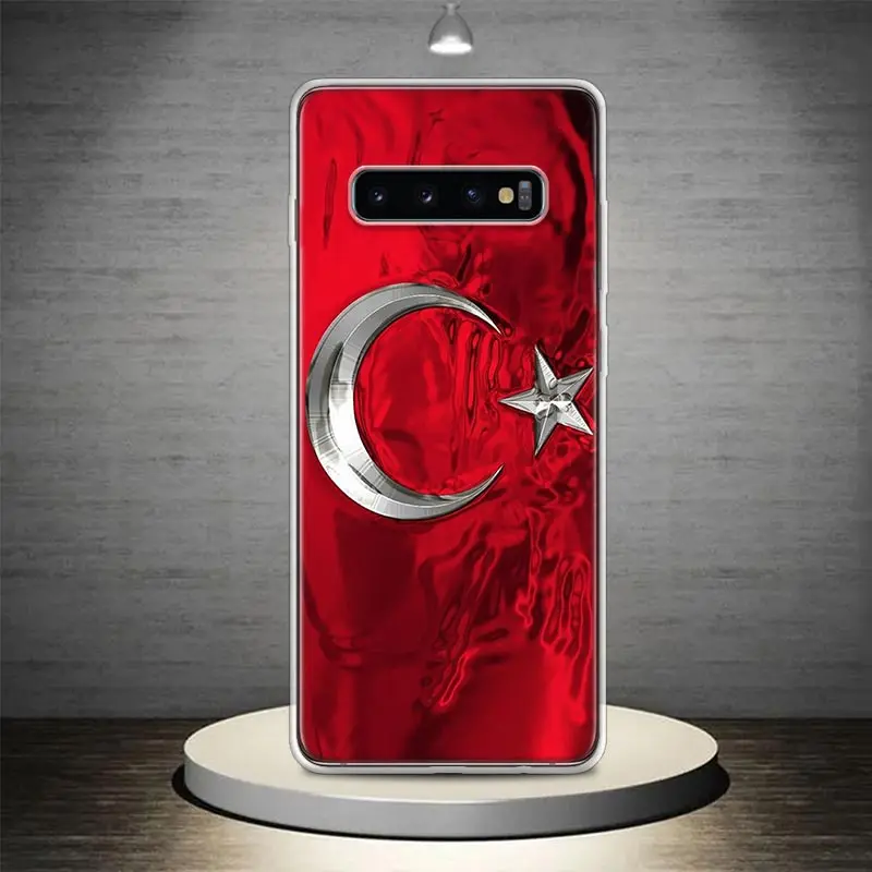 Турецкий флаг чехол для телефона Samsung Galaxy S24 S23 S22 Ultra S21 Plus S20 FE S10 S10E S9 S8