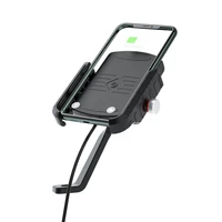 m9 wireless charger usb motorcycle electric vehicle two in one charging mobile phone bracket mirror holder for motor scooters