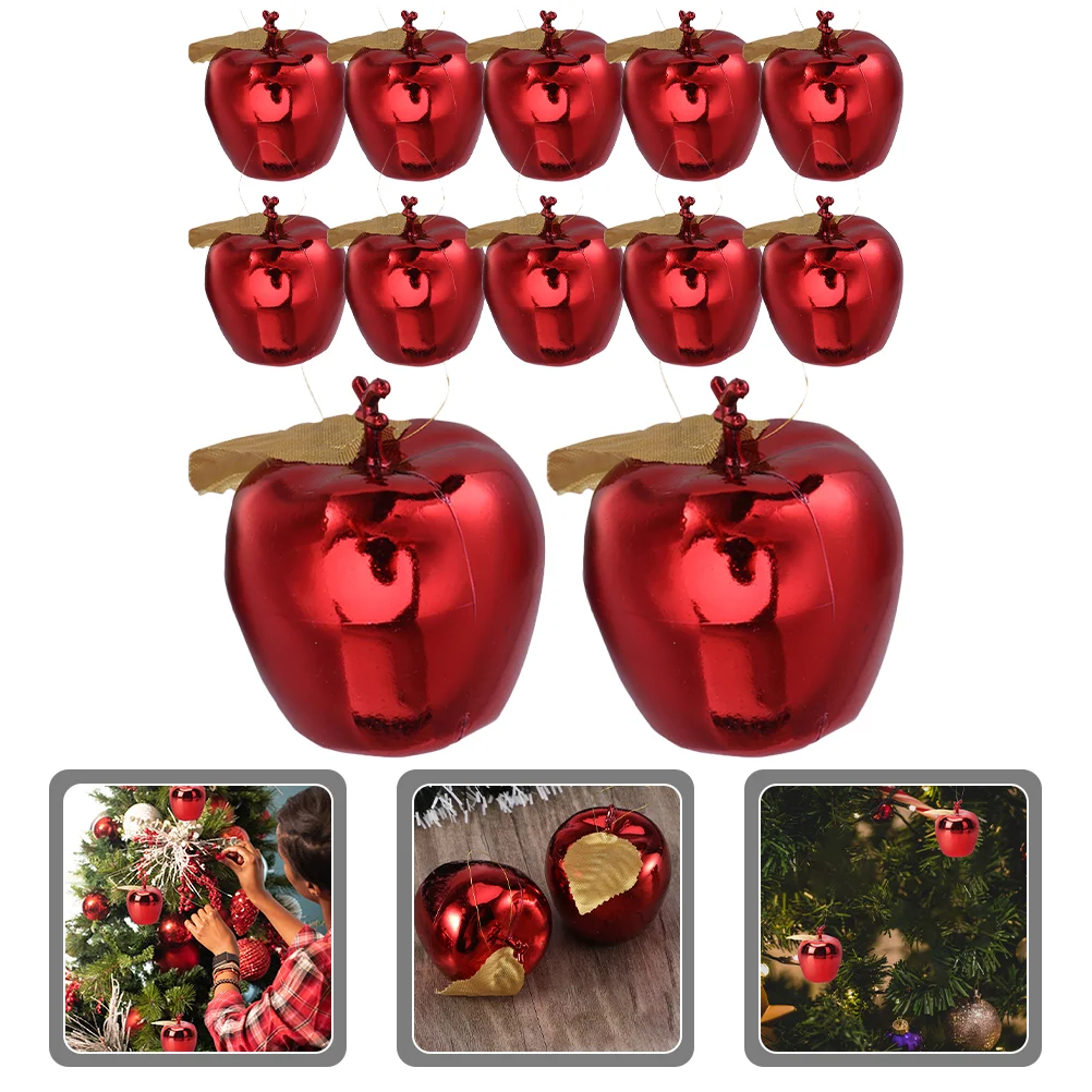 

Christmas Tree Ornaments Hanging Xmas Apples Ornament Decoration Decorationsdecor Holidayfruit Red Pendants Clothindoor Pendant