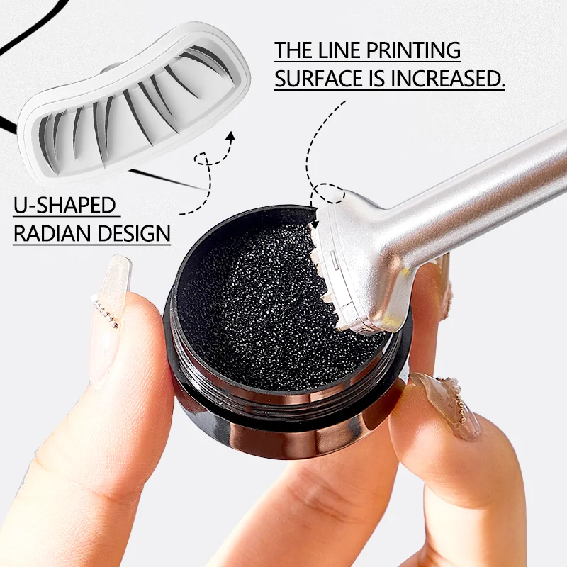 Zvev 2-в-1 Набор Для Ленивого Макияжа Глаз С Линейкой Водонепроницаемая Устойчивая К