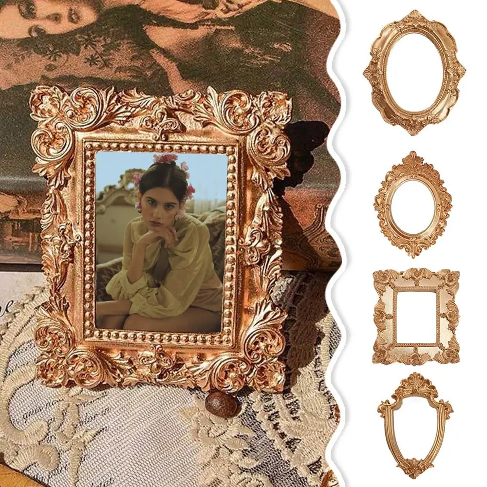 Домашние украшения винтажная Золотая фоторамка в стиле ретро декоративные