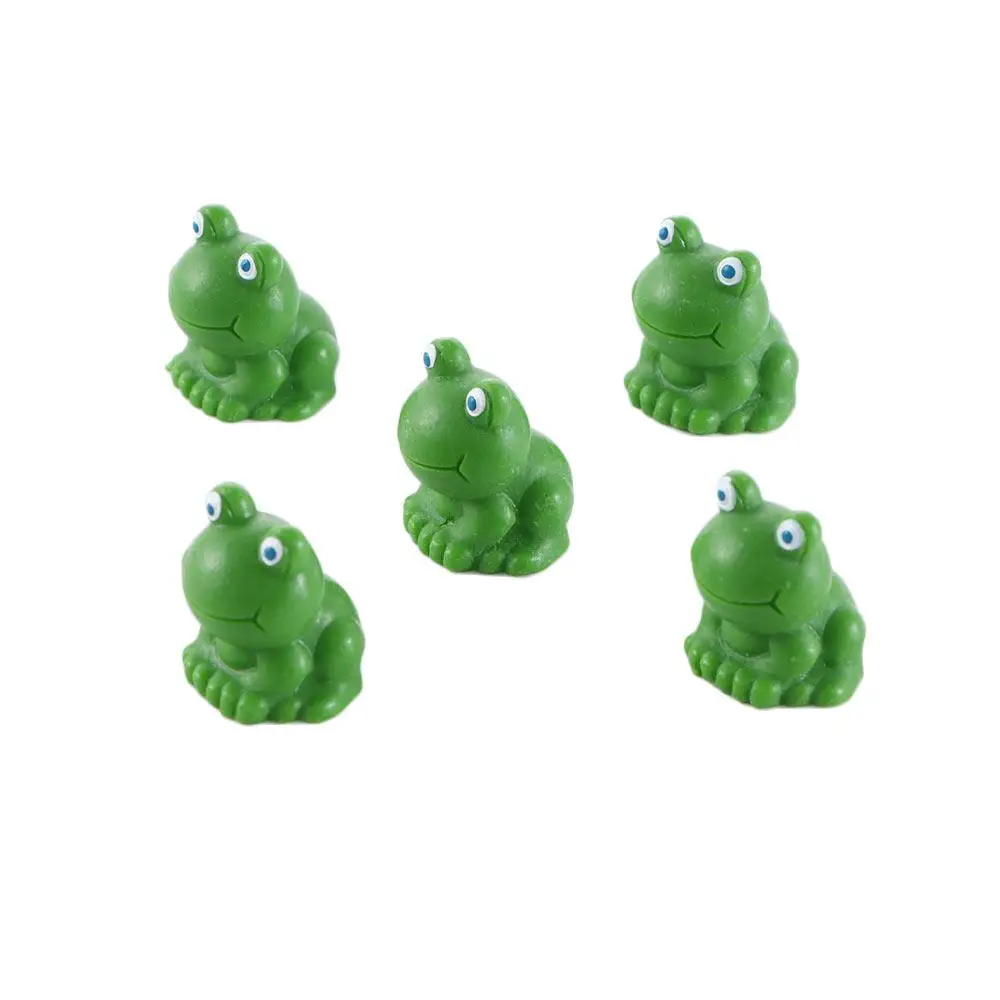 

DIY Animal Ornament Decoration Home Blue Eye Frog Craft Mini Statue Miniatures Micro Landscape Bonsai Decor Fairy Garden