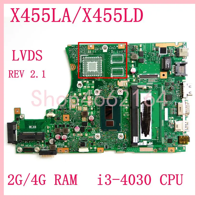 

Материнская плата X455LA для ноутбука ASUS X455LA X455L X455LJ X455LN A455L F455L K455L X454L