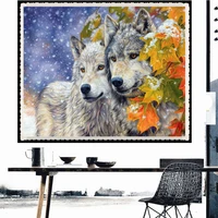 animal wolf diy 5d diamond painting series full drill square round embroidery mosaic art picture of rhinestones home decor gifts