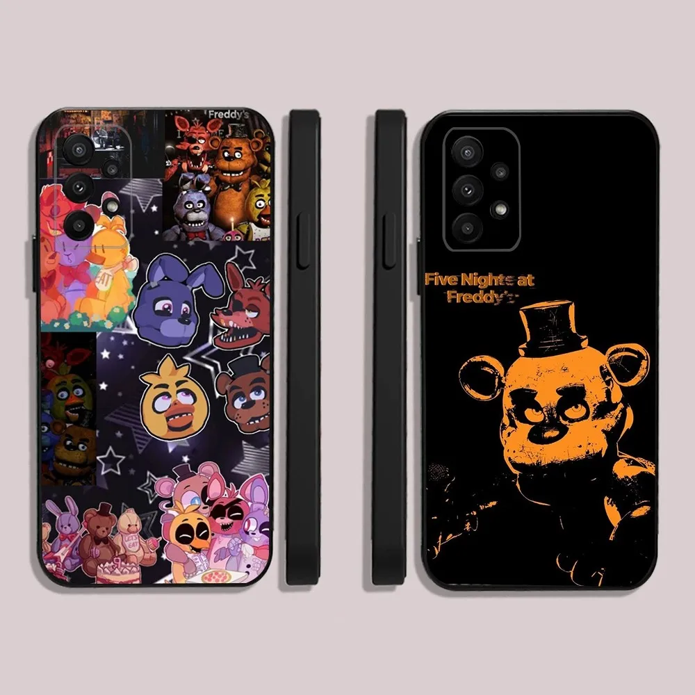 Игровой чехол F-Fnaf для телефона Samsung S24 23 22 30 21 10 9 Ultra Plus Lite FE 5G черный мягкий