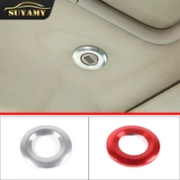 aluminum alloy silver car roof microphone trim ring cover for hummer h2 2003 2007 speaker decoration trim interior accessories