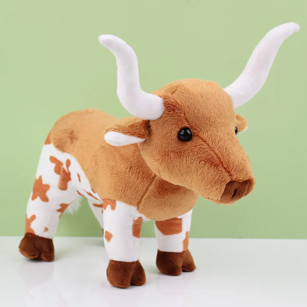 

Новинка Kawaii Longhorn плюшевая игрушка из коровы кукла аниме милое украшение комнаты кукла диван подушка креативный Рождественский подарок на д...