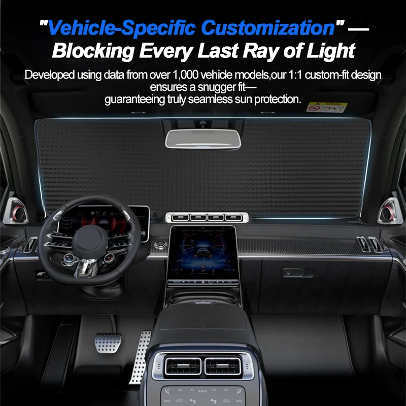 Фото Для Geely Xingyue S 2020-2025 FY11 Tugella Knewstar 001: Солнцезащитный козырек на окно автомобиля с защитой от УФ-лучей и функцией приватности, аксессуары для авто №2