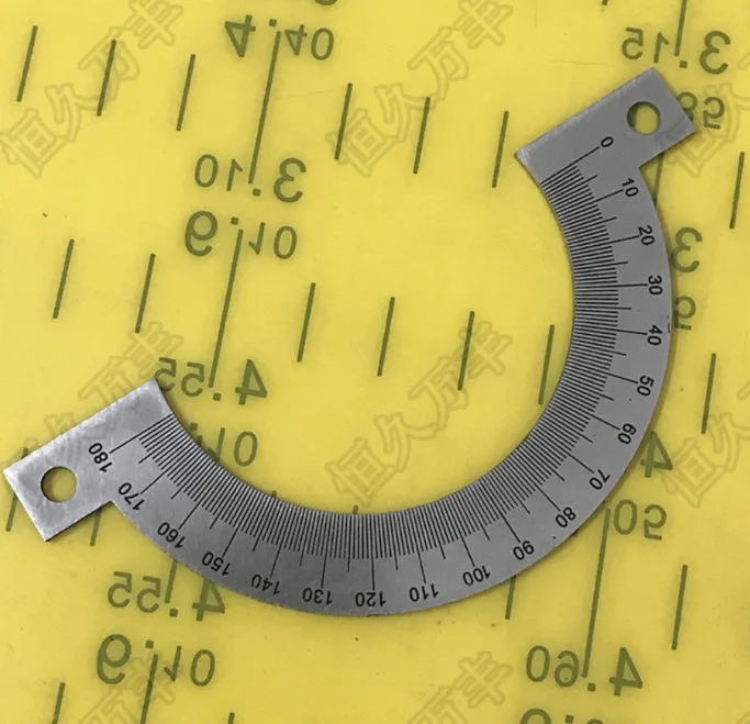 

Diameter:76mm thickness:2mm 180 degree semicircular dial plate disk
