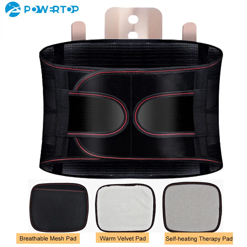 Lumbar Back Self-heating Support Belt Disc Herniation Orthopedic Strain Pain Relief Corset Lower Back Posture Spine Brace Belt