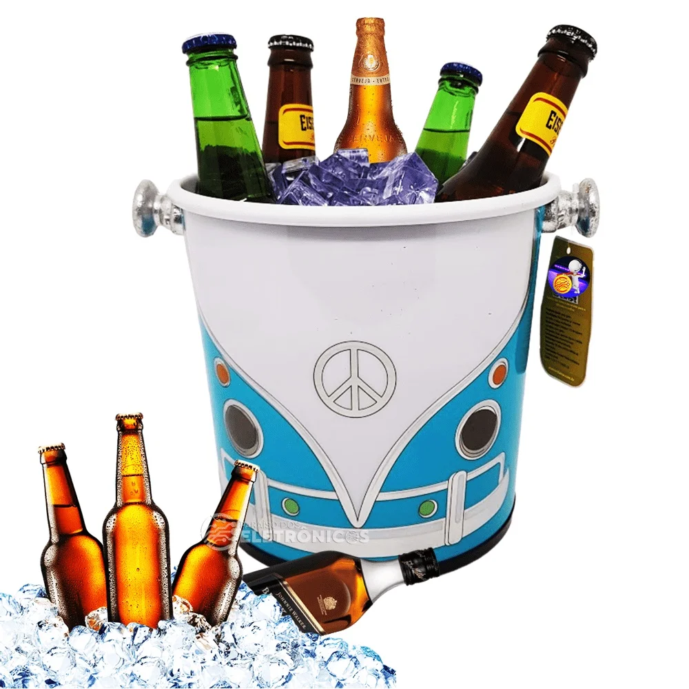 5 Liters Capacity Black Ice Bucket For Beer Drink Energy Cachaça PA0110003 | Buckets Coolers &amp Bags