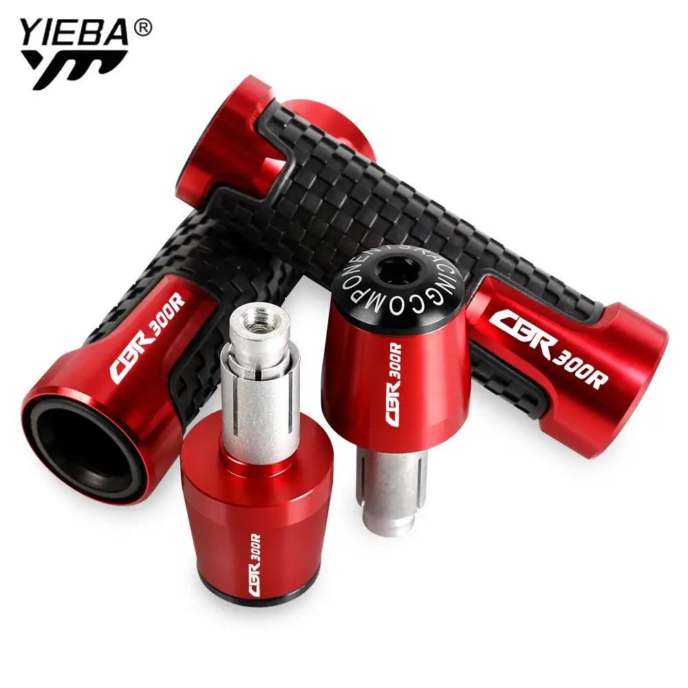 

7/8'' 22mm Motorcycle Handlebar Grips Ends Handle Bar Cap Grip End Plugs FOR HONDA CBR300R 2014 2015 2016 2017 2018 2019 2020